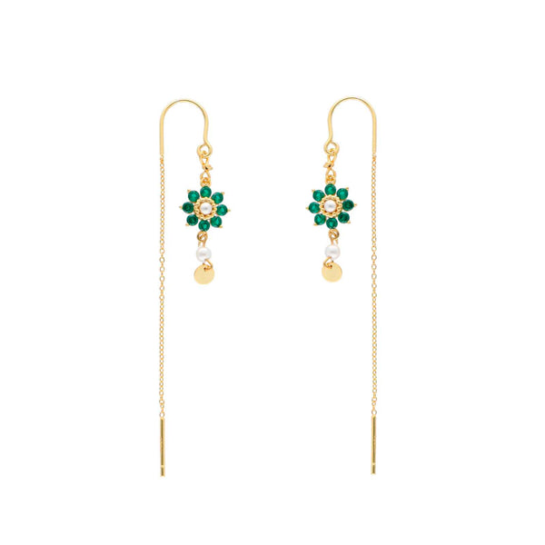 Nuni Copenhagen Flora Earring Green