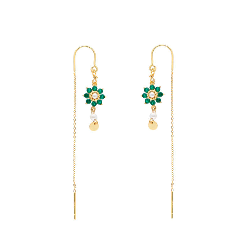 Nuni Copenhagen Flora Earring Green