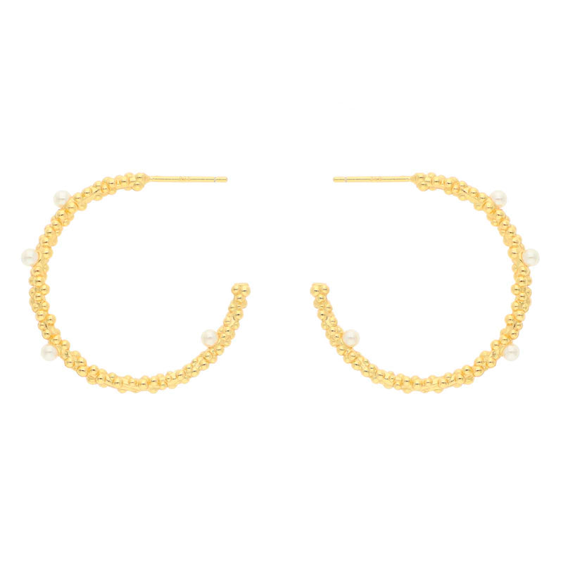 Nuni Copenhagen Gloria-Large Earring Pearl