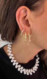 Nuni Copenhagen Gloria-Large Earring Pearl