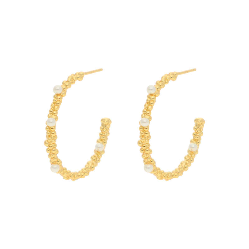 Nuni Copenhagen Gloria-Large Earring Pearl