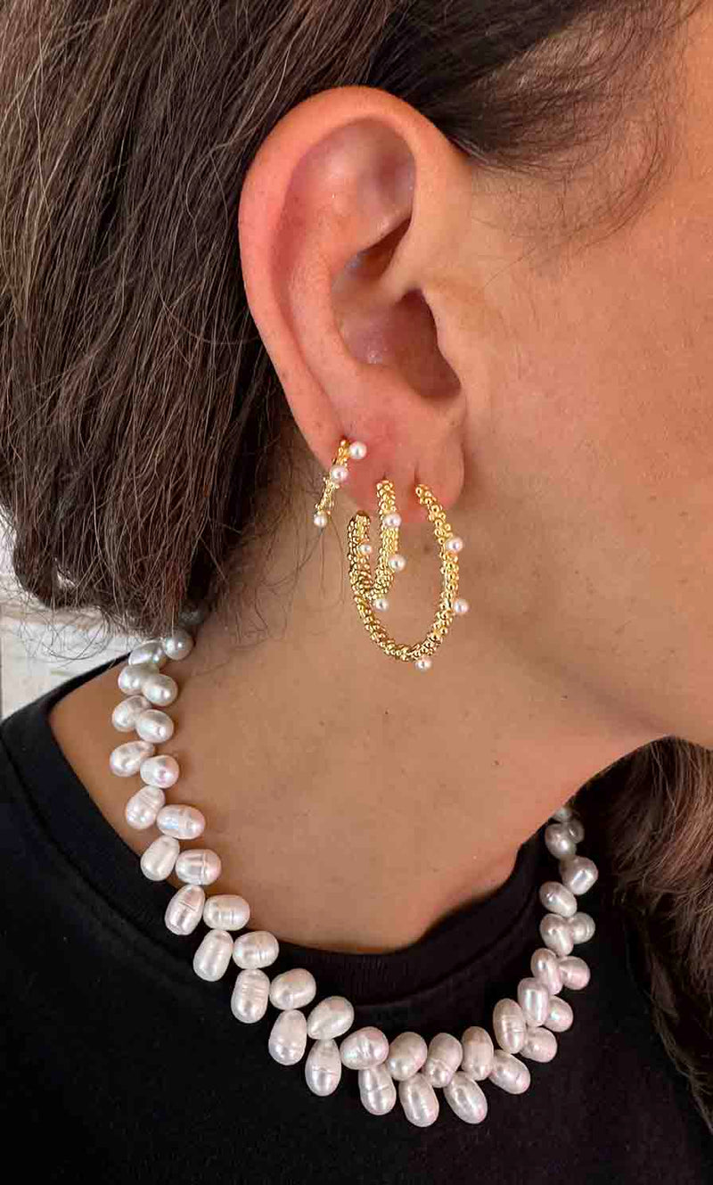 Nuni Copenhagen Gloria-Small Earring Pearl