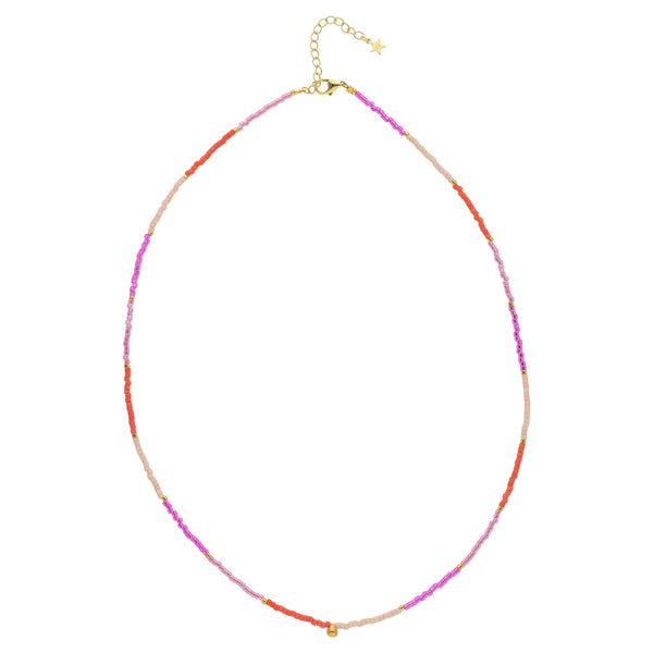 Nuni Copenhagen Line Necklace Coral Love