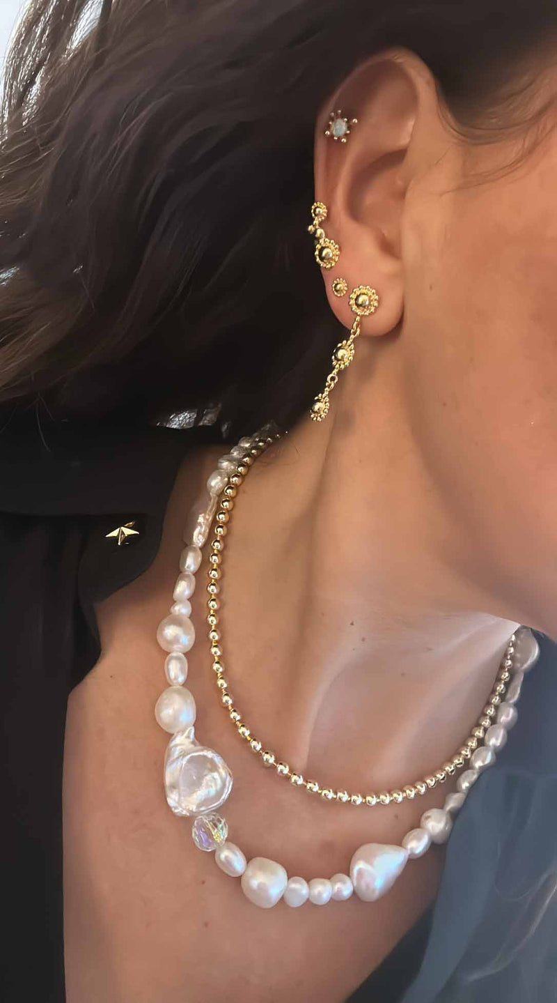 Nuni Copenhagen Ramona-Stud Earring Green