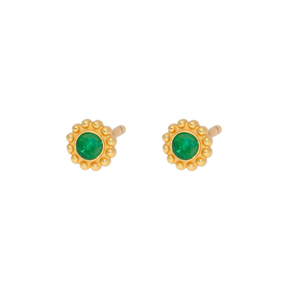 Nuni Copenhagen Ramona-Stud Earring Green